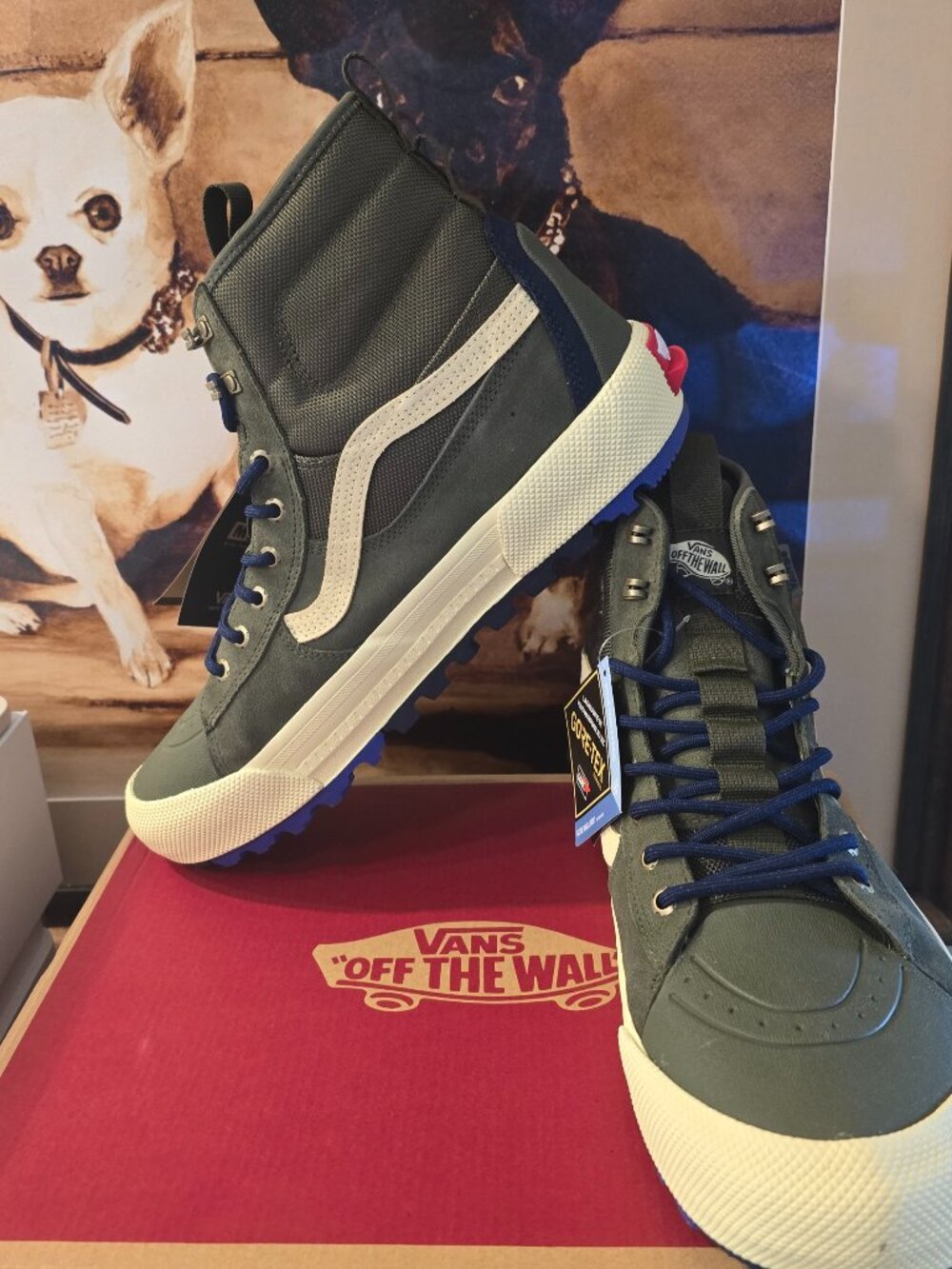 Vans Sk8-Hi Gore-Tex Insulated MTE 3 Waterproof Winter Boot Shoe Green Mens 10